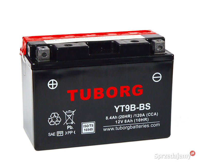 Akumulator Tuborg YT9BBS 12V 8Ah 120A L wielkopolskie Luboń