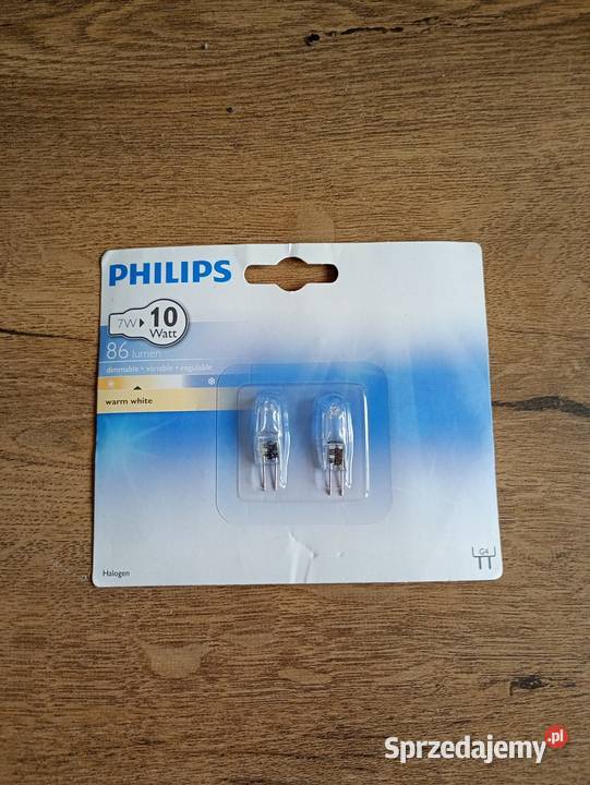 halogen G4 Philips 2x7W 10W 86 lumens 2750K Halogeny i naświetlacze sprzedam