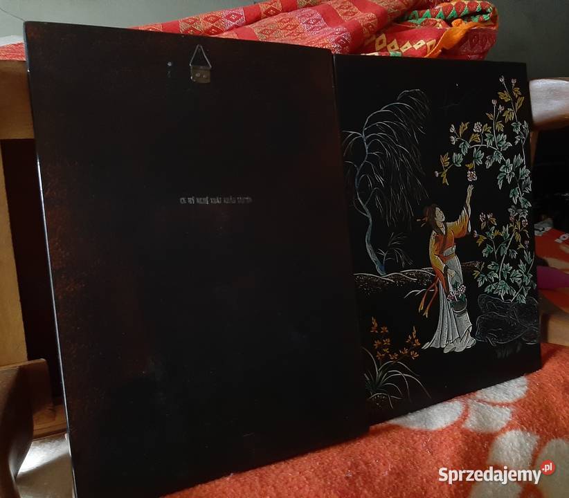 Obrazki japonia grawerowane antyk Chorzów