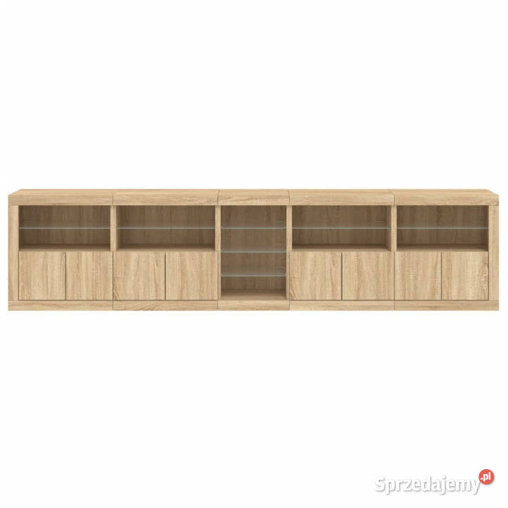 Szafka z oświetleniem LED dąb sonoma 283x37x67 Warszawa