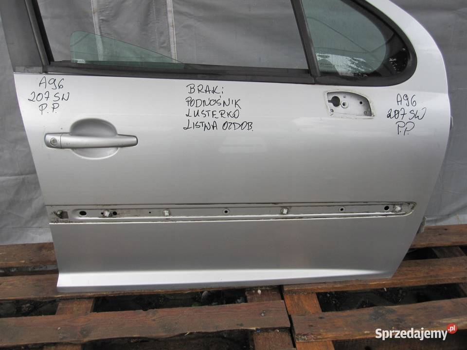 PEUGEOT 207 SW 09r drzwi prawe przód osobowe
