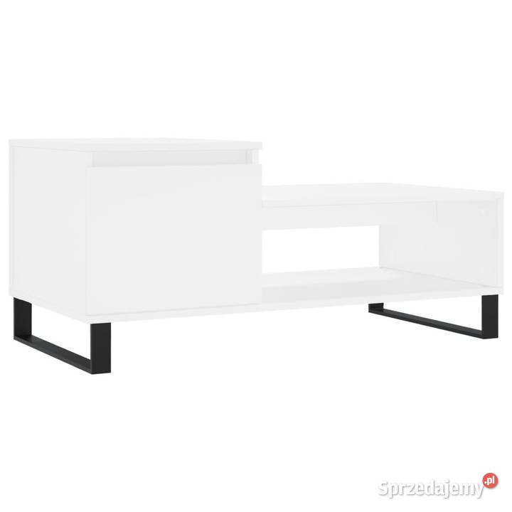 Stolik kawowy biały 100x50x45 materiał mazowieckie sprzedam