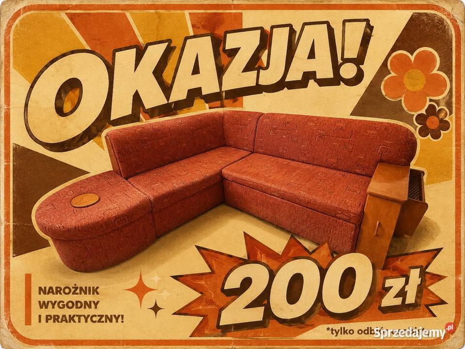 Narożnik rozkładany z funkcją spania 200 odbiór Narożniki Sochaczew