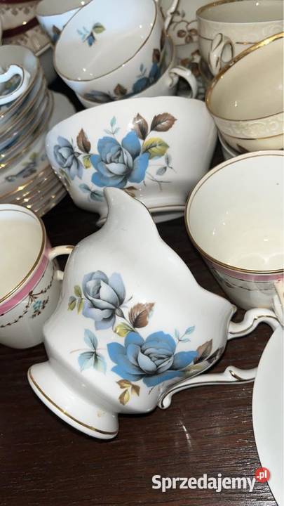 Talerzyk deser Majesty the Queen Blue Mist Porcelana i szkło Gdańsk