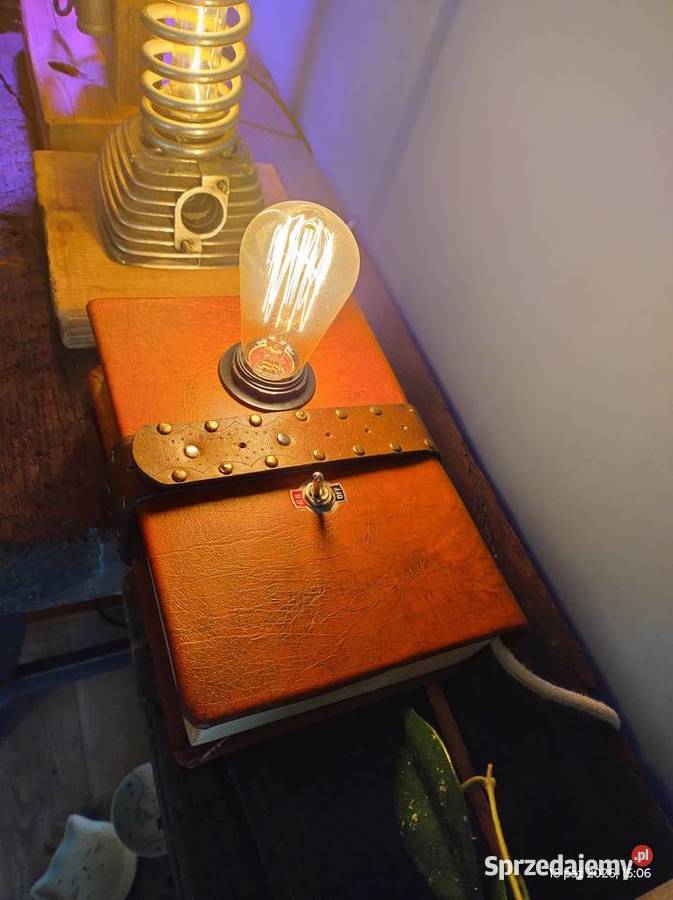 Ręcznie robiona lampa stołowa nocna w kształcie Tuszyn
