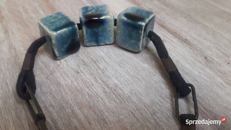 Naszyjnik ceramiczny ręcznie wykonany Otwock