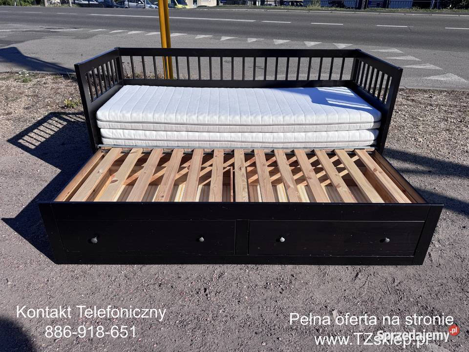 Łóżko leżanka IKEA HEMNES Lite drzewo 2 materace Rybnik