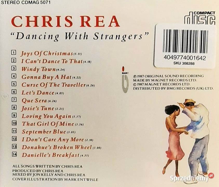 Album CD CHRIS REA Album Dancing With Strangers CD Płyty i kasety Gliwice
