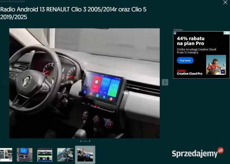 Radio Android 13 RENAULT Clio 3 20052014r Clio 5