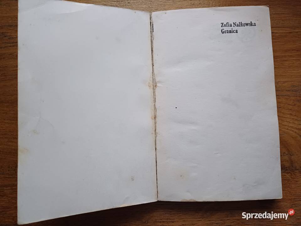 Granica Zofia Nałkowska miękka Kraków sprzedam