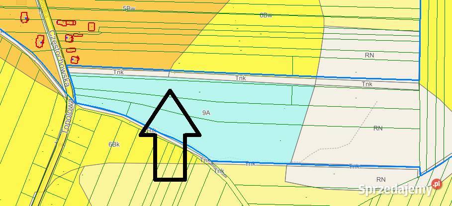 Udział 18 w niezabudowanej działce 9025m2