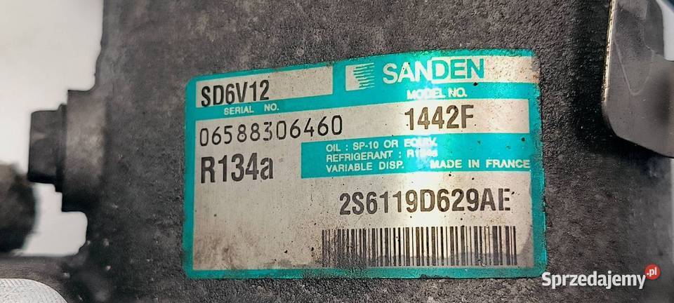 SPRĘŻARKA KLIMATYZACJI FORD FIESTA 2S6119D629AE Lipno sprzedam
