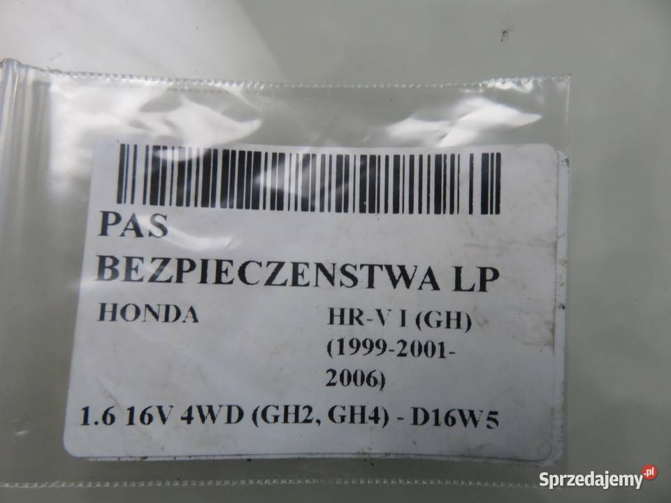 PAS LEWY PRZEDNI HONDA HRV I TKA72EJ321 osobowe