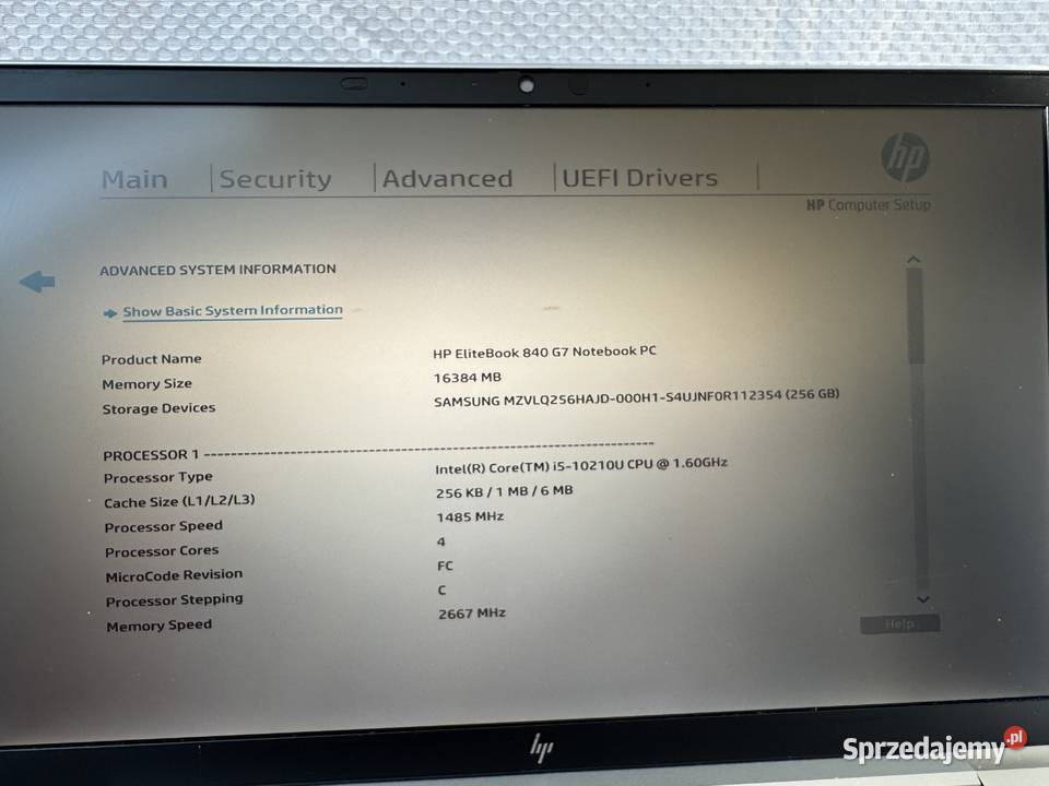Laptop HP Elitebook 840 G7 i510210U16GHz 16GB Kraków sprzedam