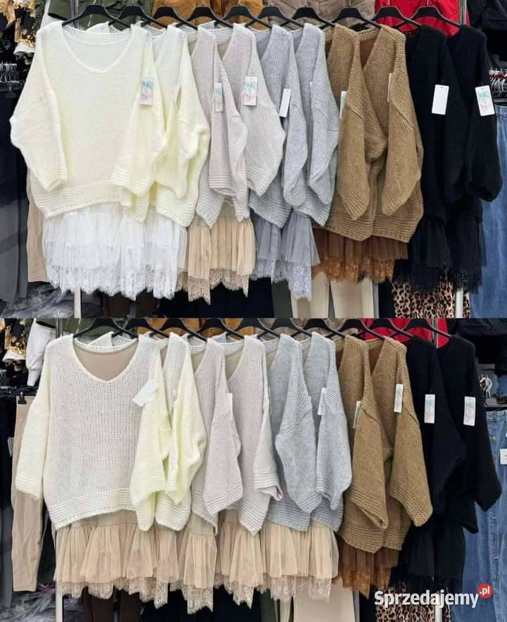 Śliczne komplety halka i sweter Pyczek