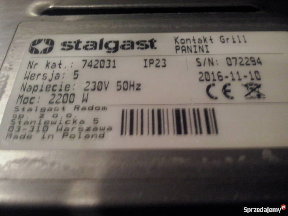 Grill Caterina opiekacz do bulek