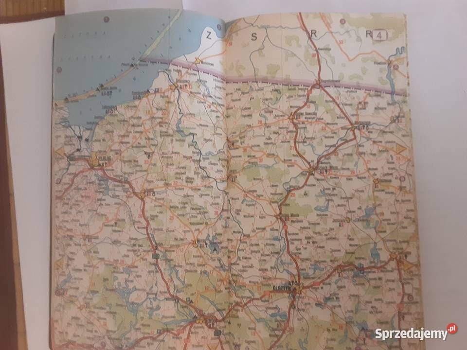 SAMOCHODOWY ATLAS POLSKI Z 1981 ROKU Szczecinek