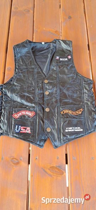 Kamizelka skórzana motocyklowa M Tomaszów Lubelski