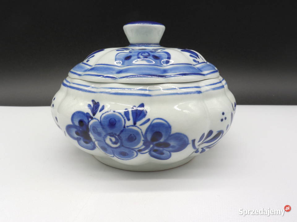 Antyczne ręcznie malowane puzdro na drobiazgi wielkopolskie Raszków sprzedam