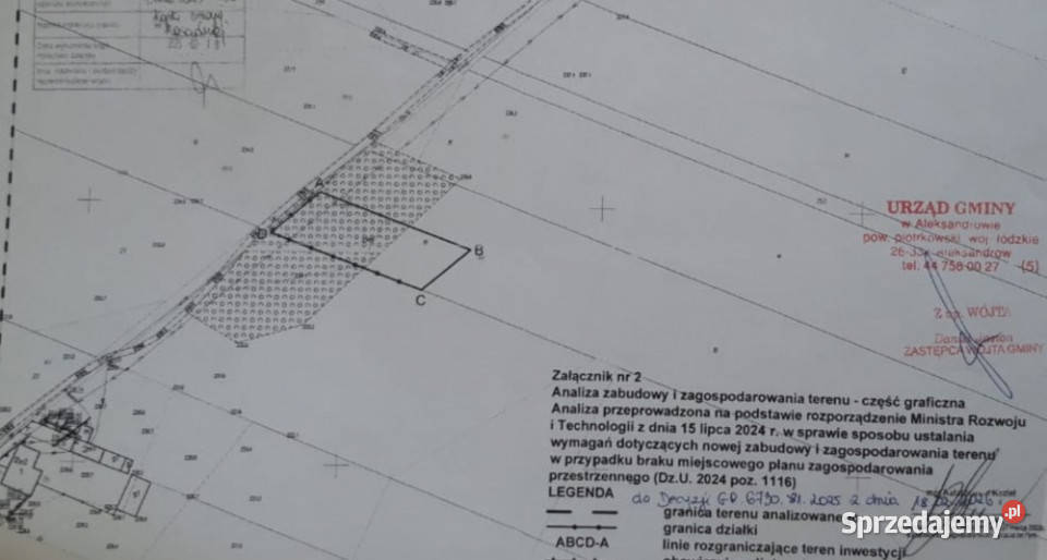 Duża szeroka działka 667ha wz na 4 domy media Sprzedaż