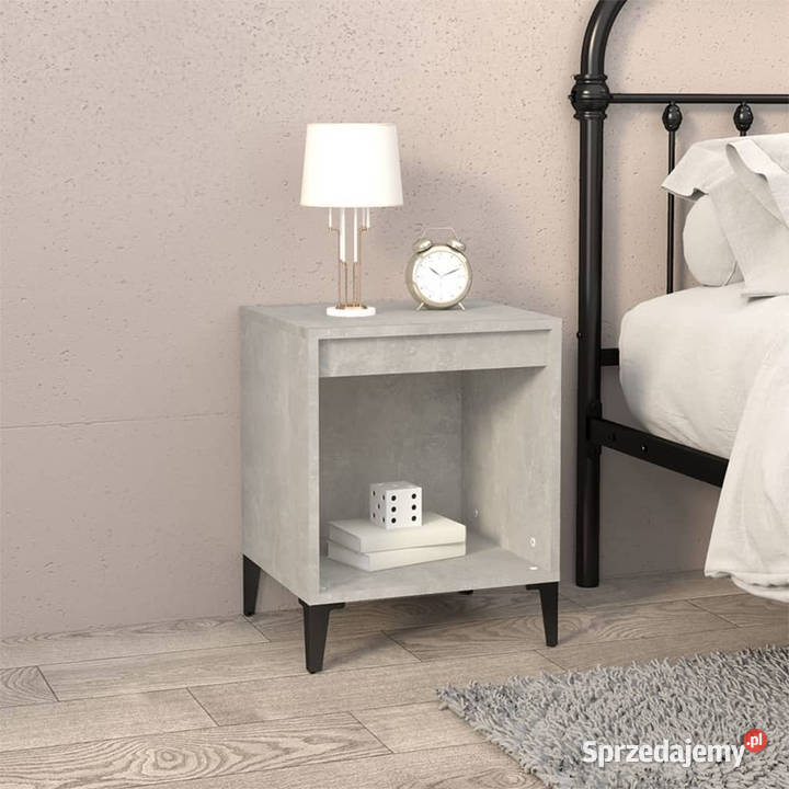 Szafka nocna szarość betonu 40x35x50 WM821882 mazowieckie Warszawa