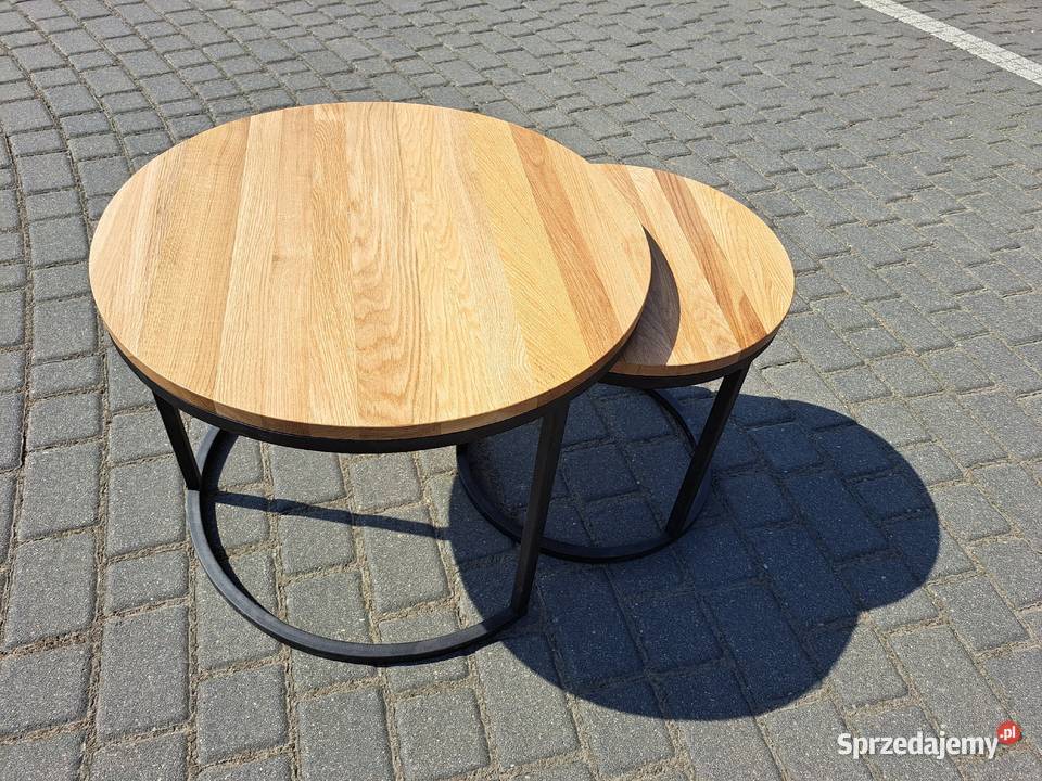 STOLIKI KAWOWE Z DĘBU LOFT INDUSTRIAL Warszawa