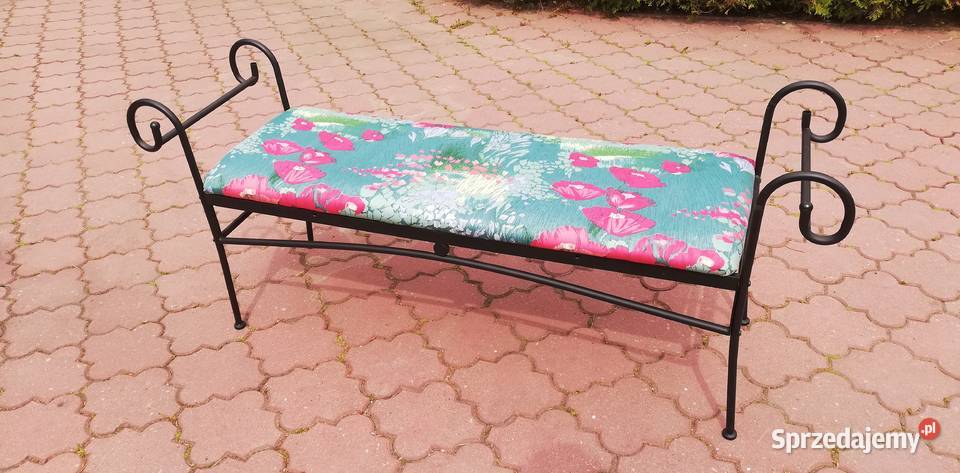 Ławeczka metalowa ławka podnóżek pufa dostawka Pufy i podnóżki Garwolin