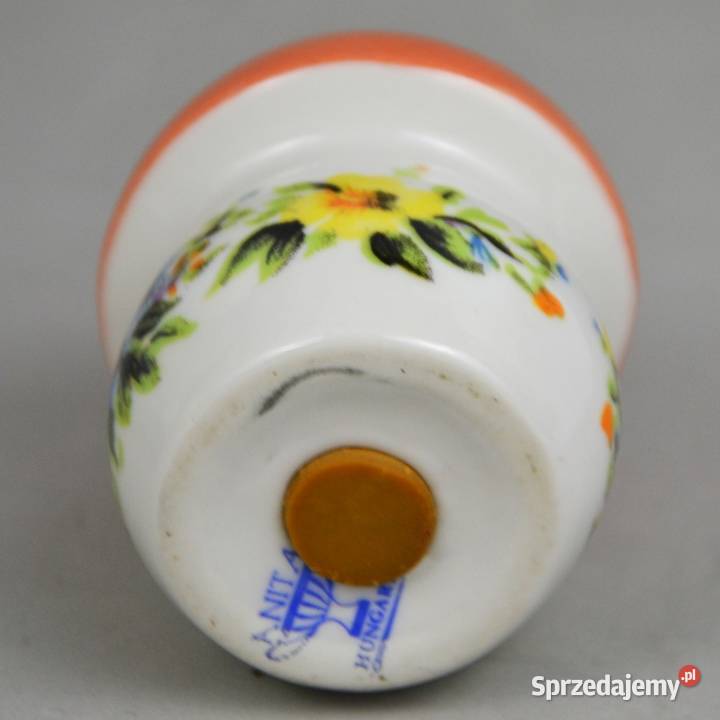 solniczka grzybek porcelana Aquincum Węgry lata Pomiechówek