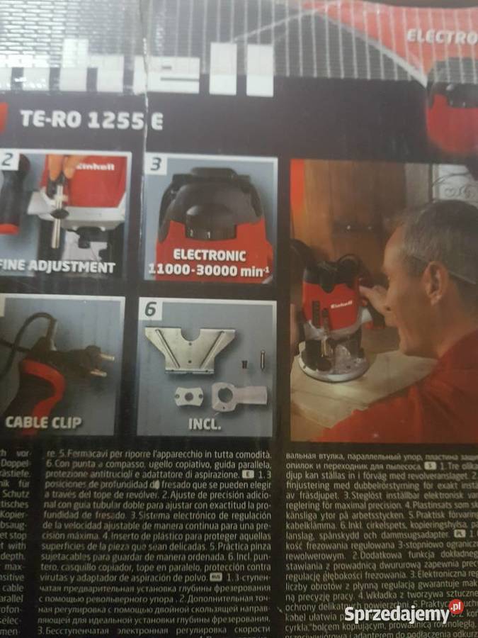 EINHELL FREZARKA GÓRNO WRZECIONOWA TERO 1255 E wielkopolskie Głogowa