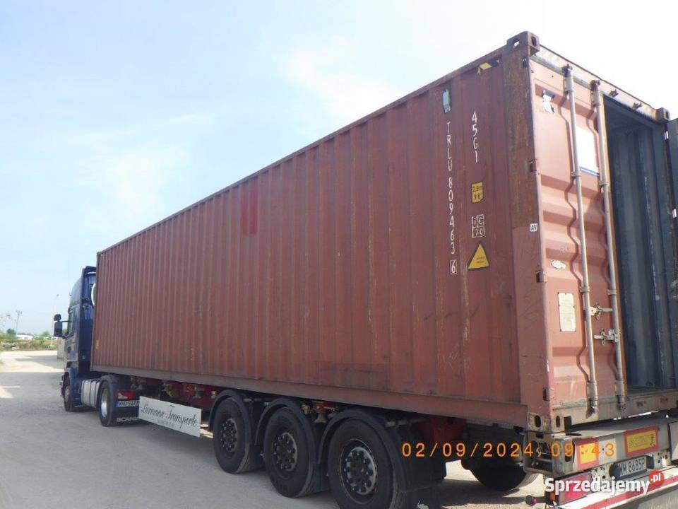 Kontenery morskie magazynowe budowlane 40HC Łódź