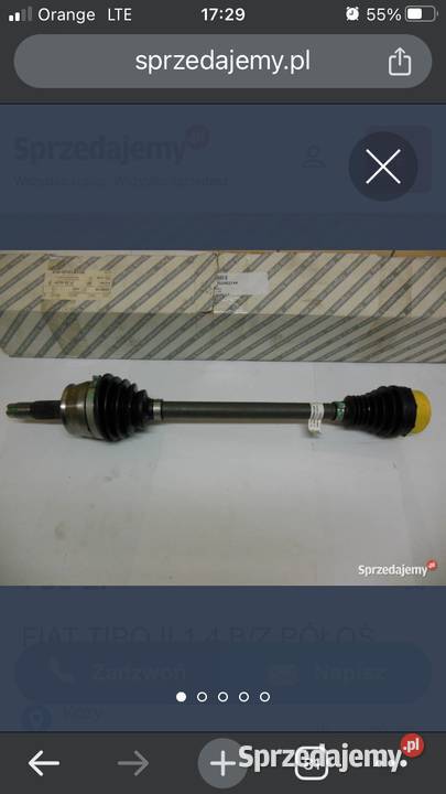 Półoś Lewa Fiat Tipo ORGINAŁ ll 14 BZ 95 Łomża