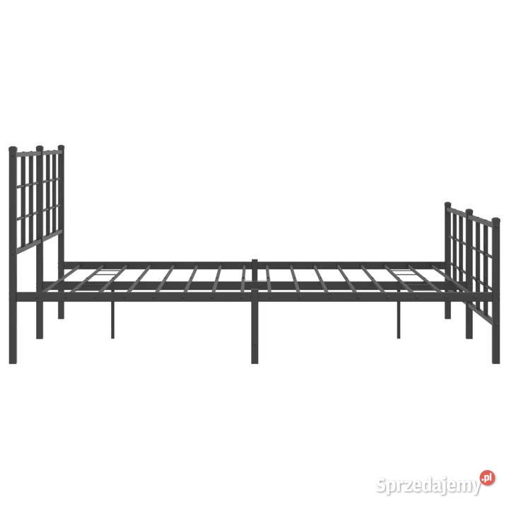 Łóżko Metalowe Czarne Rama Łóżka Ze Stelażem sprzedam