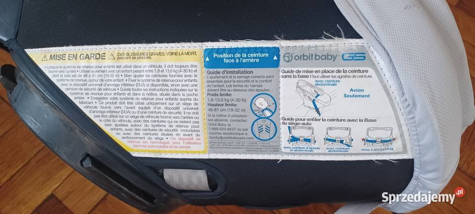 Fotelik obrotowy dziecka do samochodu ORBIT BABY Łódź