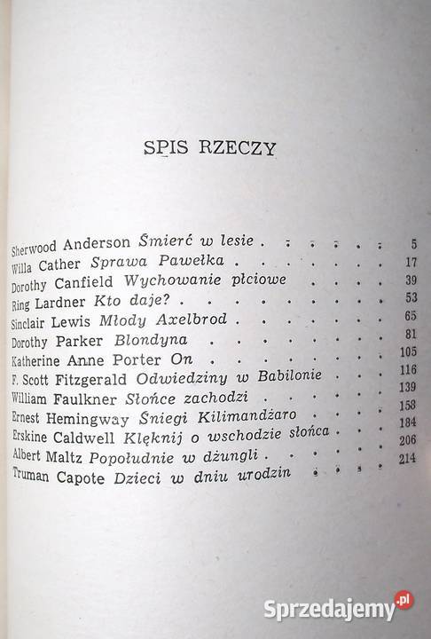L 13 opowiadań amerykańskich mazowieckie Warszawa