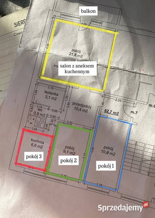 sprzedam BEZPOŚREDNIO os Sobieskiego 4 pokoje balkon Poznań