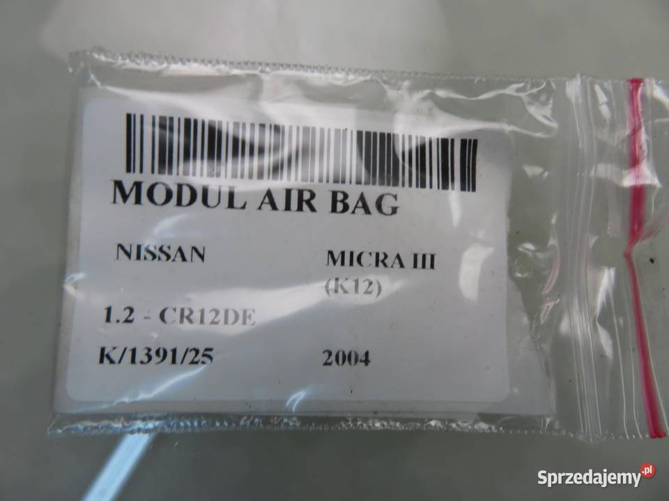 MODUŁ AIRBAG NISSAN MICRA III K12 0285001474 sprzedam