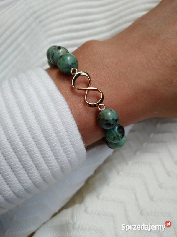 Bransoletka damska Turkus 10mm z symbolem Zegarki i Biżuteria Kielce sprzedam