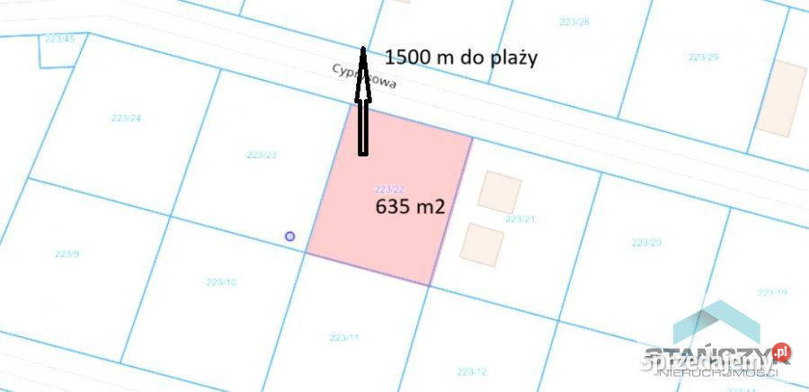 Działka Wisełka 635m2