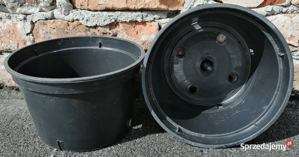 Doniczki produkcyjne czarne 3L 20 TWARDE 3 L Siewierz