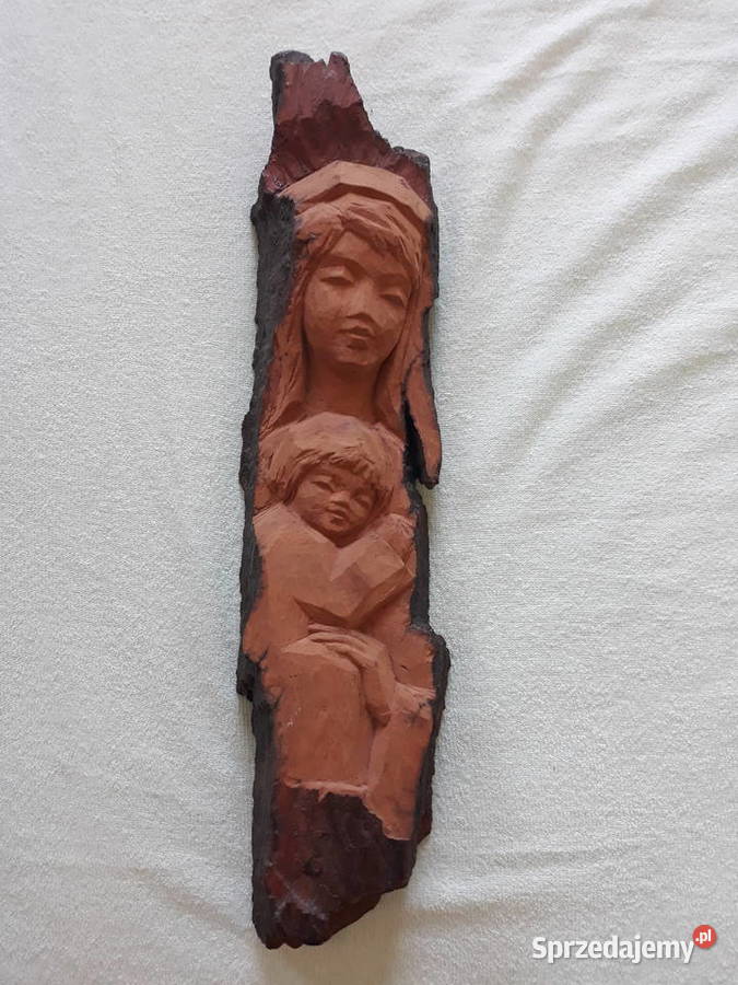 Płaskorzeźba Matka z Dzieckiem wielkopolskie Poznań