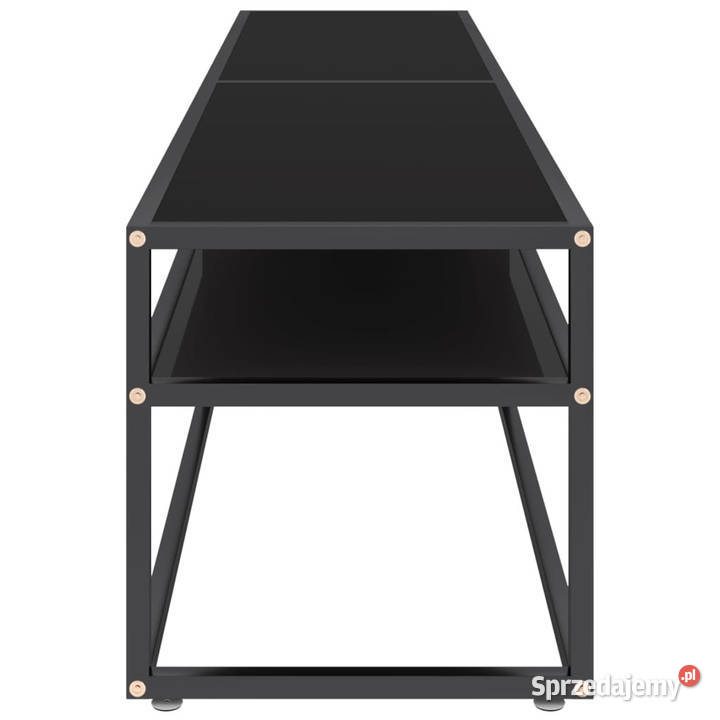 Szafka pod TV czarna 180x40x405 szkło hartowane