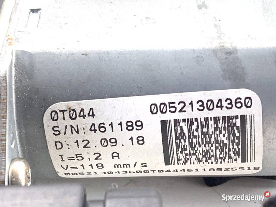 PODNOŚNIK SZYBY LEWY PRZÓD FIAT TIPO 00521304360 Mechanizmy opuszczania szyb