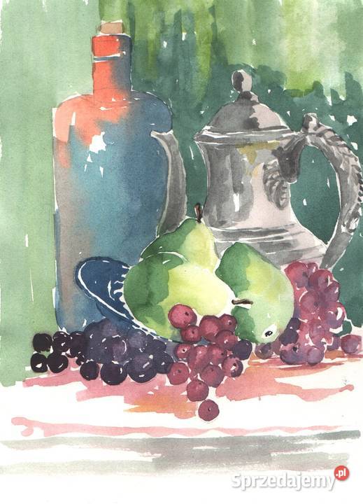 OBRAZ martwa natura akrylolejOWOCE dolnośląskie Gryfów Śląski