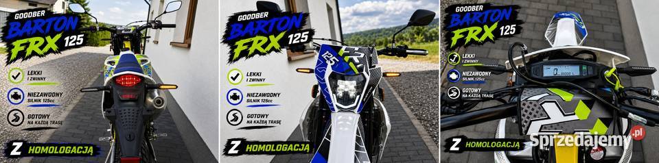 Cross Super Moto Barton FRX 125 HOMOLOGACJA świętokrzyskie Bieliny