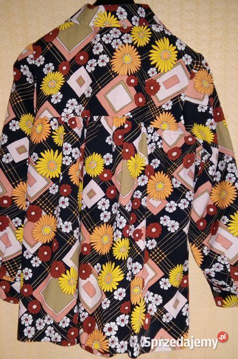 Kolorowa bluzka z długim rękawem M łódzkie Łódź