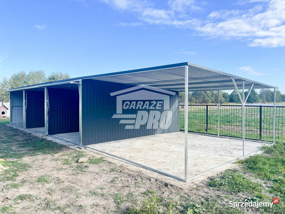 Garaz blaszany 9x6 wiata 3x6 3x Brama uchylna Bydgoszcz