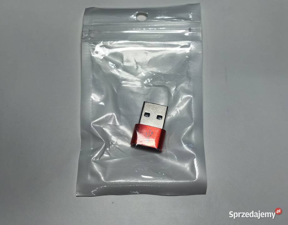 Przejściówka USB na Usb C Czerwona nowa DPD Akcesoria i części Inczew