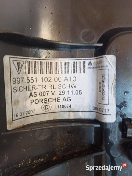 PORSCHE CAYMAN S Skrzynka bezpieczników