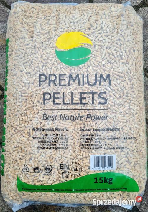 Pellet Premium Pellets certyfikat ENplus A1 Opał Gniechowice
