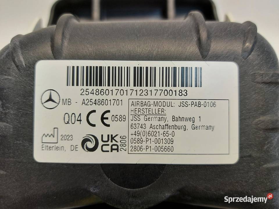 Mercedes W254 GLC 220d PODUSZKA AIRBAG PASAŻERA Wyposażenie wnętrza sprzedam
